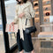Retro Handbag Women Crocodile Leather Tote Office Lady Shoulder Bag (Black)