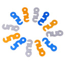 12 PCS Tent Cord Tensioners Rope Adjusters Guy Line Tighteners Fasteners Clip