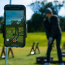 Universal Record Golf Swing Cell Phone Clip Holder Black Aid Training & X1J6