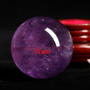 2* Natural Amethyst Quartz Stone Sphere Crystal Fluorite Ball Healing Gemsto Gw
