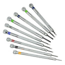 9pcs Watchmakers Tool With Stand Flat Blade Screwdriver Set Repair Durable Metal