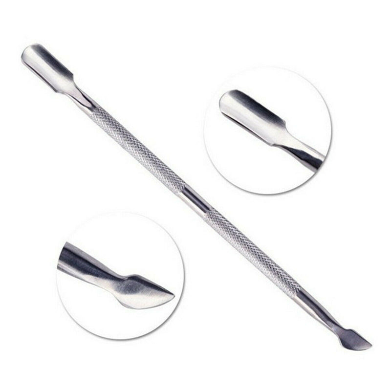 3Pcs Cuticle Remover Spoon Pusher Nipper Cutter Clipper Trimmer Nail Tools Set