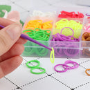 600pcs rubber loom bands girl gift elastic band for diy weaving lac Ew