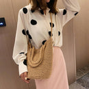 Weaving Hollow Paper Straw Bag Shoulder Bag Female Beach Bag, Girl Fashion