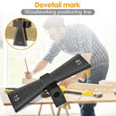 Aluminum Alloy Hand Cut Wood Joints Gauge Dovetail Marking Gauge Template A