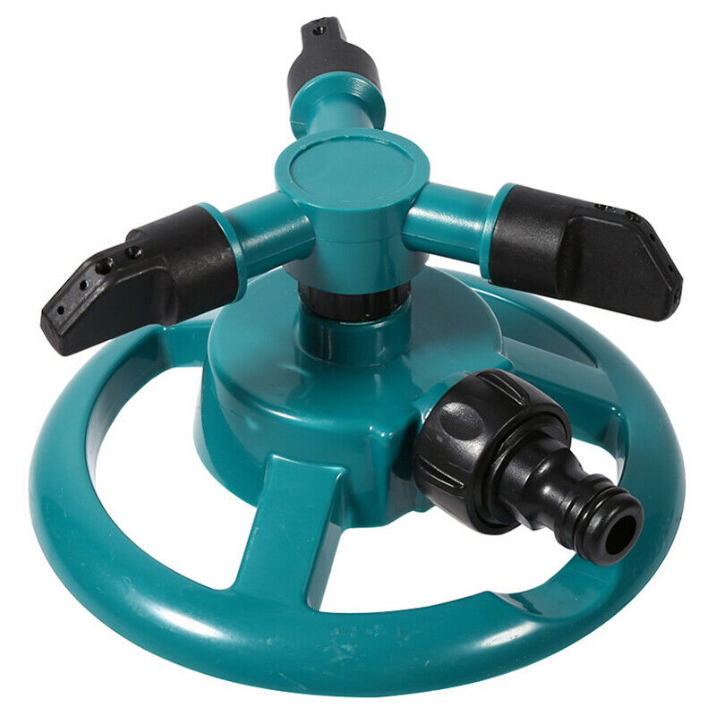 Garden Sprinklers Water Durable Rotary Three Nozzle Arm Pipe Hose Sprinkler