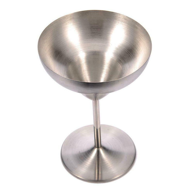 Stainless Steel Wine Glass Goblets Champagne Cocktail Glasses Whiskey Cup