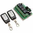 12V relay 4CH 433MHz wireless RF Remote Control Switch Transmitter +2 Receiver