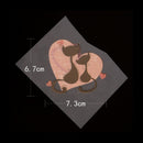 cat patches for clothing romantic heart easy print on A-level washable stickerME
