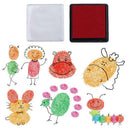 20 Colors Children Square Stamp Inkpad Finger Painting Tool DIY Accessories