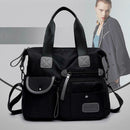 Women Travel Waterproof Nylon Shoulder Mummy Messenger Handbags (Black)