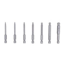 7 Pieces 65mm Length S2 Steel Ball Head Hex Head Screwdriver Screwdriver Ki S9L4