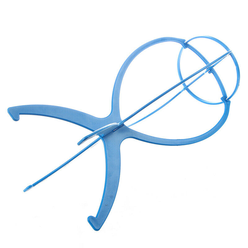 blue wig stand folding stand V1U6