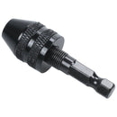 0.3-3.6mm Keyless Drill Chuck Screwdriver Impact Driver Adaptor 1/4" Shank