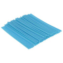 72 Pieces Universal Motocross Wheel Rim Spoke Wraps Skins Cover Sky Blue