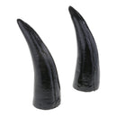 4x Artificial Painted OX Horn for Party Holiday Costume Decorative Ornament