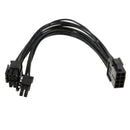 20cm CPU 8Pin to CPU 8Pin+4Pin Power Supply Adapter Cord Extension Cable