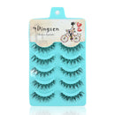 5Pairs Natural Eye Lashes Handmade Messy Natural Cross False Eyelashes set
