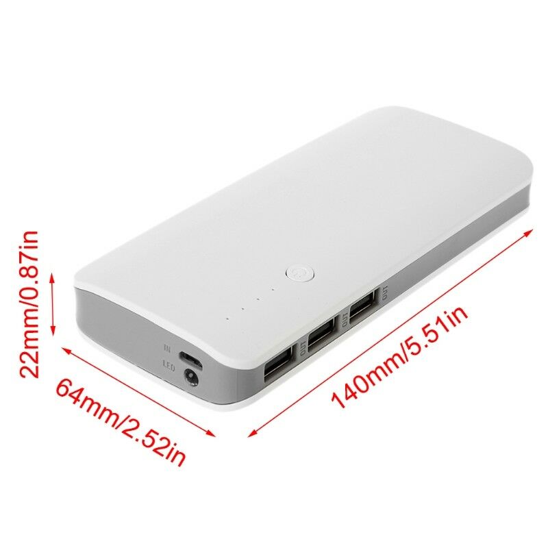 5V 2.1A 3 USB Power Bank Charger Step Up Boost Module + 18650 Li-ion Shell Kits