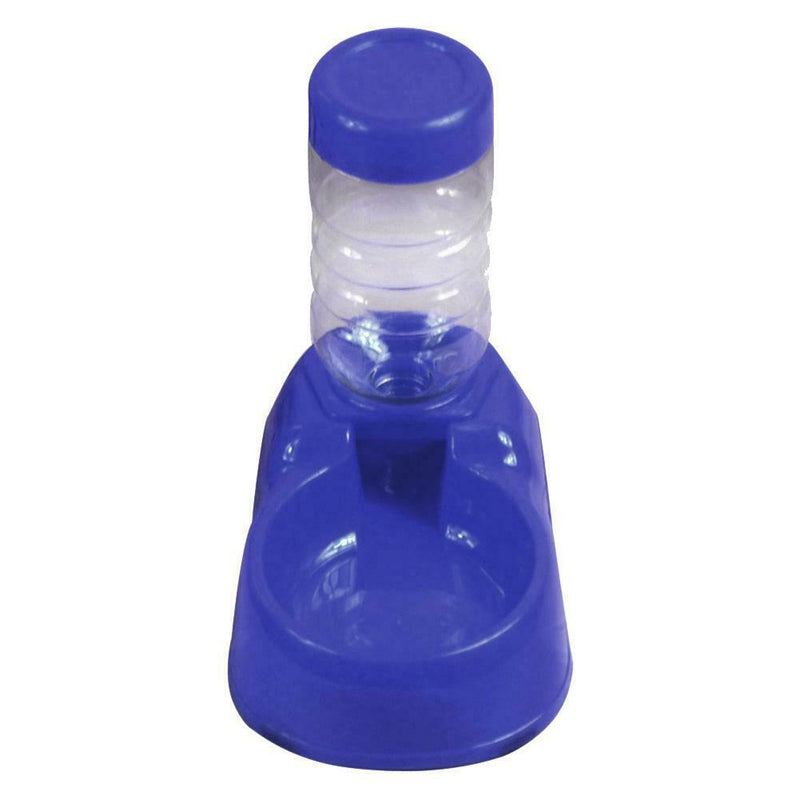 Pet Dog Puppy Cat Automatic Water Dispenser Food Dish Bowl Feeder Blue