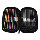 22pcs Set Multi-colour Aluminum Crochet Hooks Needles Knit Weave Craft Yarn