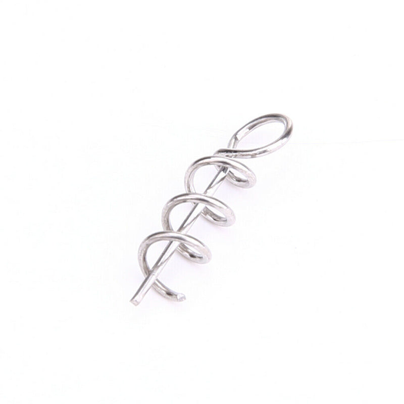 100pcs Soft Bait Lure Spring Lock Pin Crank Hook Connect Fixed Latch Fish