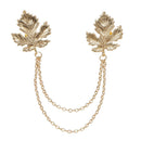 Retro Maple Leaf Chain Clasp Necklace