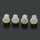 4Pcs 1156 BA15S 1206 22 SMD White LED Tail Signal Brake Light Car Lamp Bulb New