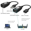 USB Extension Ethernet RJ45 Cable LAN Adapter Extender Repeater Over Set U8 J4Z2