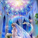 Drill Flowers Fairy 5D Diamond DIY Painting Craft Kit Home Wall Hanging