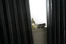 100x200cm Modern Satin Window Room Curtain Tulle Drape Panels Decor Black