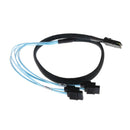 Durable 0.75M/2.5ft Mini SAS 36P SFF-8087 To 4 SATA 7Pin Hdd Cable