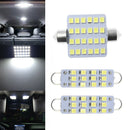 1 Set Car Interior Map Dome Light Lamps 12V 6000K White LED Bulb Car Accessories