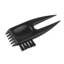 Golf Divot Tool Club Groove Cleaner Brush Black