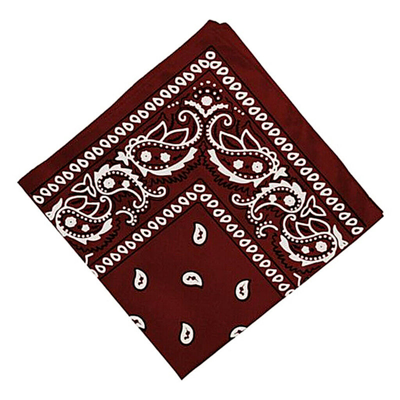 Double Sided Paisley Bandana Scarf Head Wrap Neck Scarf Hair Band Kerchief
