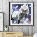 5D DIY Full Round Diamond Painting Mosaic Decor Handmade Gift (Wolf LD546)