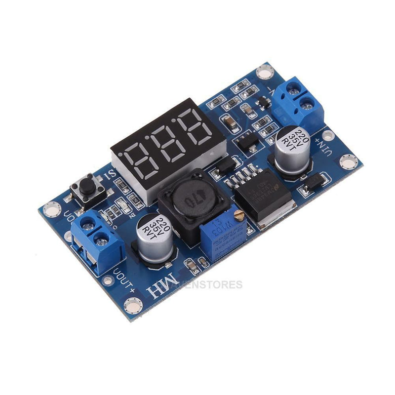 DC-DC Digital Boost Step-up Voltage Converter LM2577 4-40V with Voltmeter hv2n