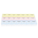 Clear Plastic 21 Compartment Electronic Components Storage Assortment Box