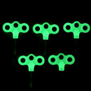5x Screw Spike Hook Rope Buckle Travel Ground Pin Night Vision Tent Nail OZ