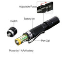 Waterproof 8000LM Pocket LED Flashlight Zoomable Torch Mini Penlight Light New