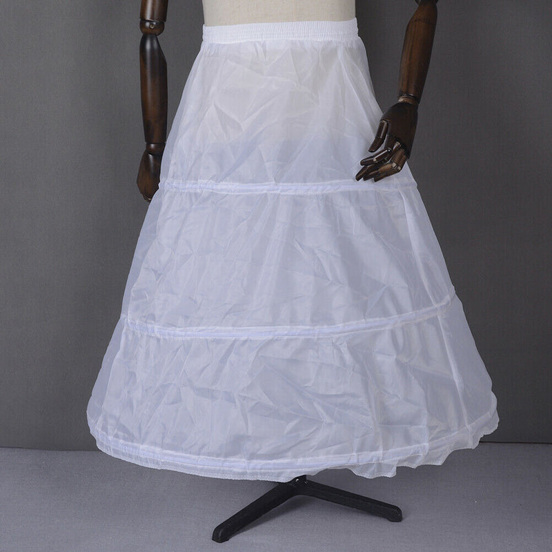 1Pc Women 3 hoop crinoline wedding ball gown bridal dress petticoat skirt  Gw