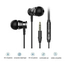 M305 Bass Metal Earphone In-ear Headset HiFi Stereo Earbuds with Microphone