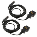 2Pcs Replacement OBD2 ECU Memory Saver Emergency Power Supply Cable BT-50