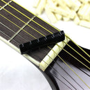 2Set Faux Buffalo Plastic Bridge Saddle for 6 String Acoustic Guitar Hot Blac Kw