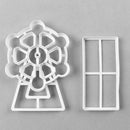 3pcs Sky Wheel DIY Fondant Chocolate Cake Embossing Stencil Biscuit Mold