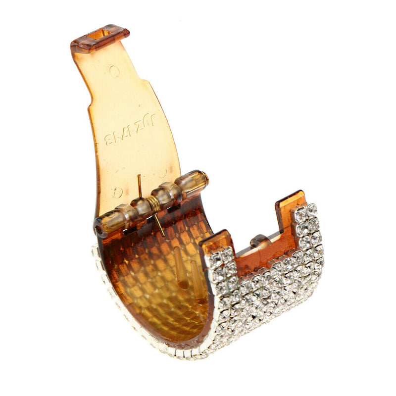 2Pack Blingbling Hair Grip Claw Clip Womens Teethed