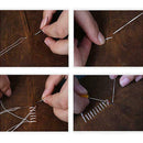 1Set Leather Craft Tools Kit Hand Sewing Stitching Punch Carve Accessories G8T5