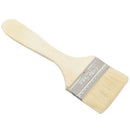 Paint Brown wide wood handle brush E5N8