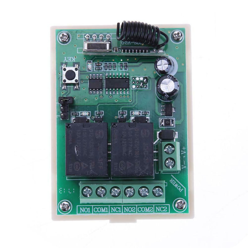 433MHZ 2 Relay Wireless Remote Control Switch+5pcs Remote Controls(24V)