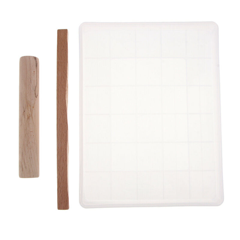 1 Set Nougat Making Tools, Food Use Grade Plastic Mold, Non-stick Mat, Wood